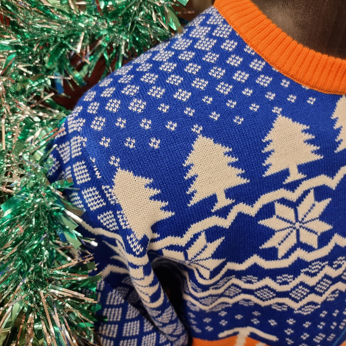 Blue clearance christmas jumper