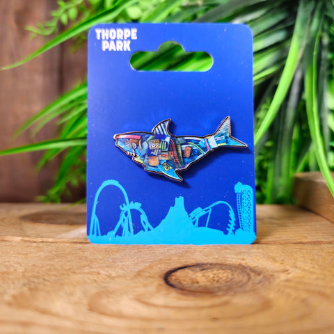 Thorpe Shark Cabins Pin Badge