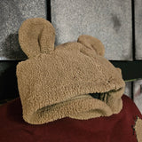 A look at the hood of the hoody with teddy bear ears